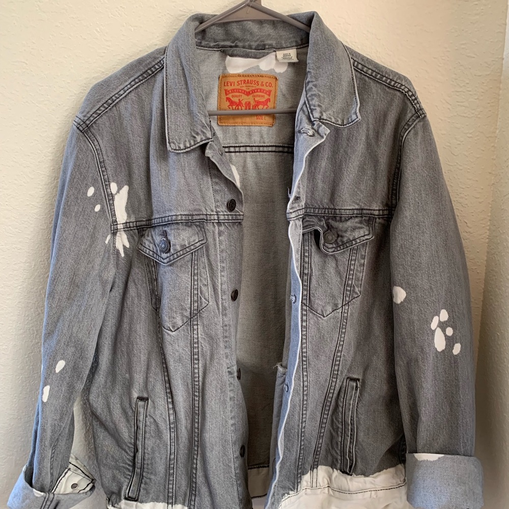 Levi Strauss Vintage Bleach Distressed Jacket